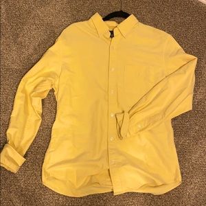 Yellow button down